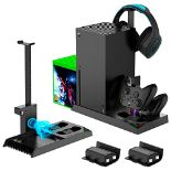 RRP £55.77 FASTSNAIL 5in1 Vertical Cooling Stand with Cooling Fan for Xbox Series X