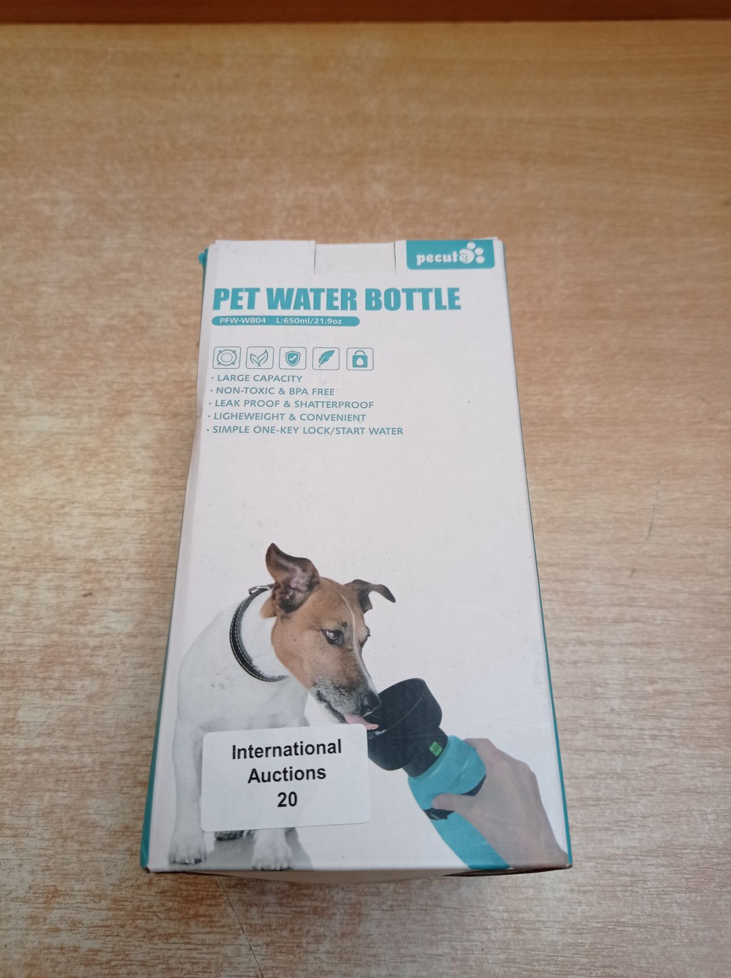 RRP £17.80 pecute Dog Water Bottle 650ml - Image 2 of 2