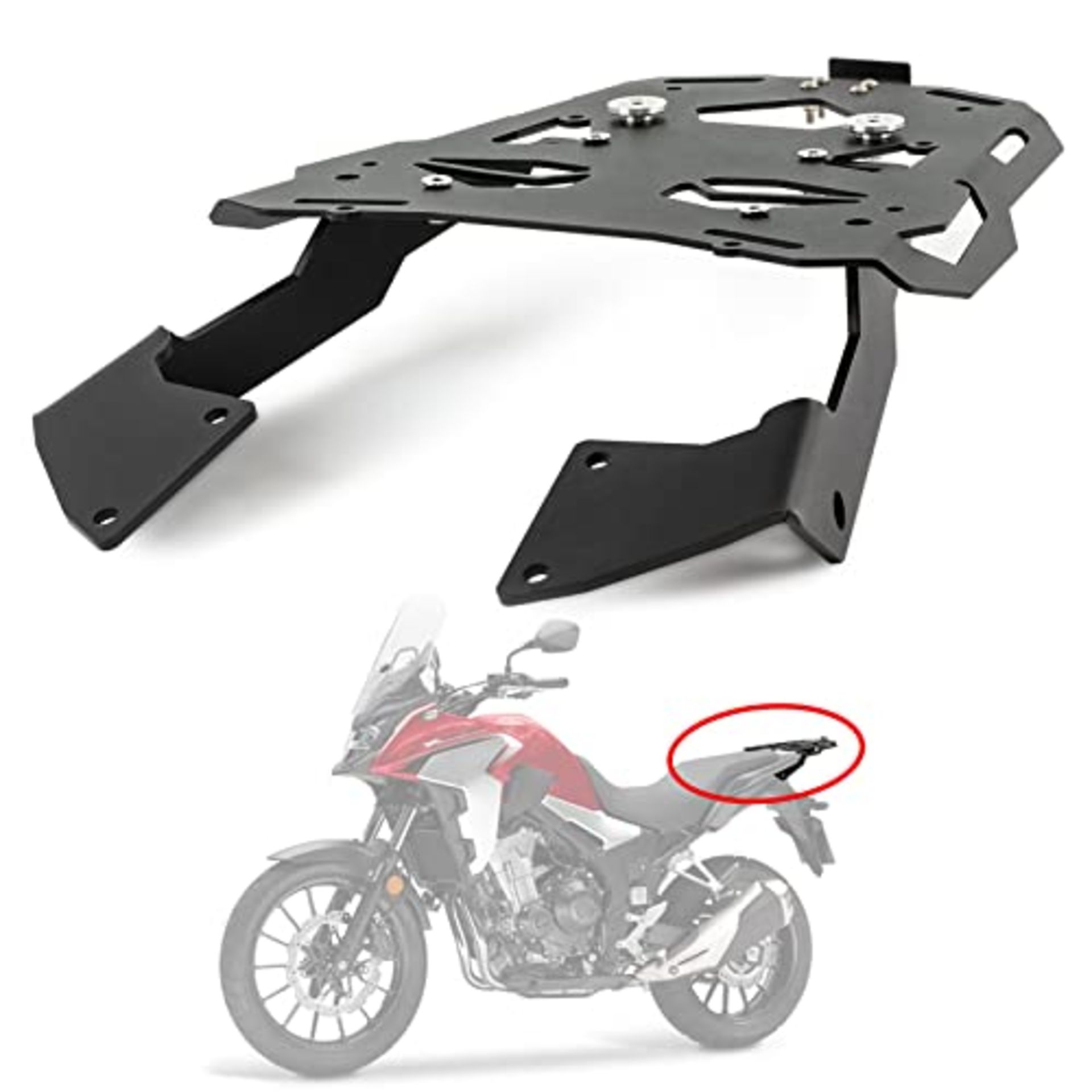 RRP £94.00 PSLER Motorcycle Accessories Rear Carrier Luggage Rack