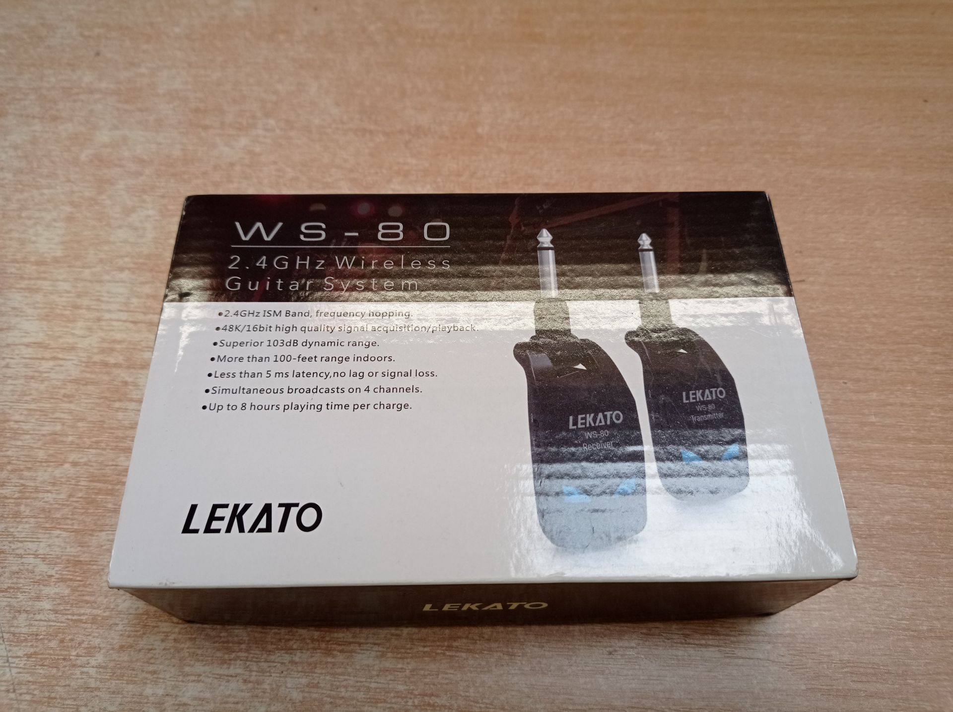 RRP £39.61 LEKATO 2.4GHz Guitar Wireless System With 8 Hours Runtime - Image 2 of 2
