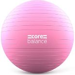 RRP £21.20 Core Balance Anti Burst Gym Ball, 55-85cm With Hand Pump (85cm, Pink)