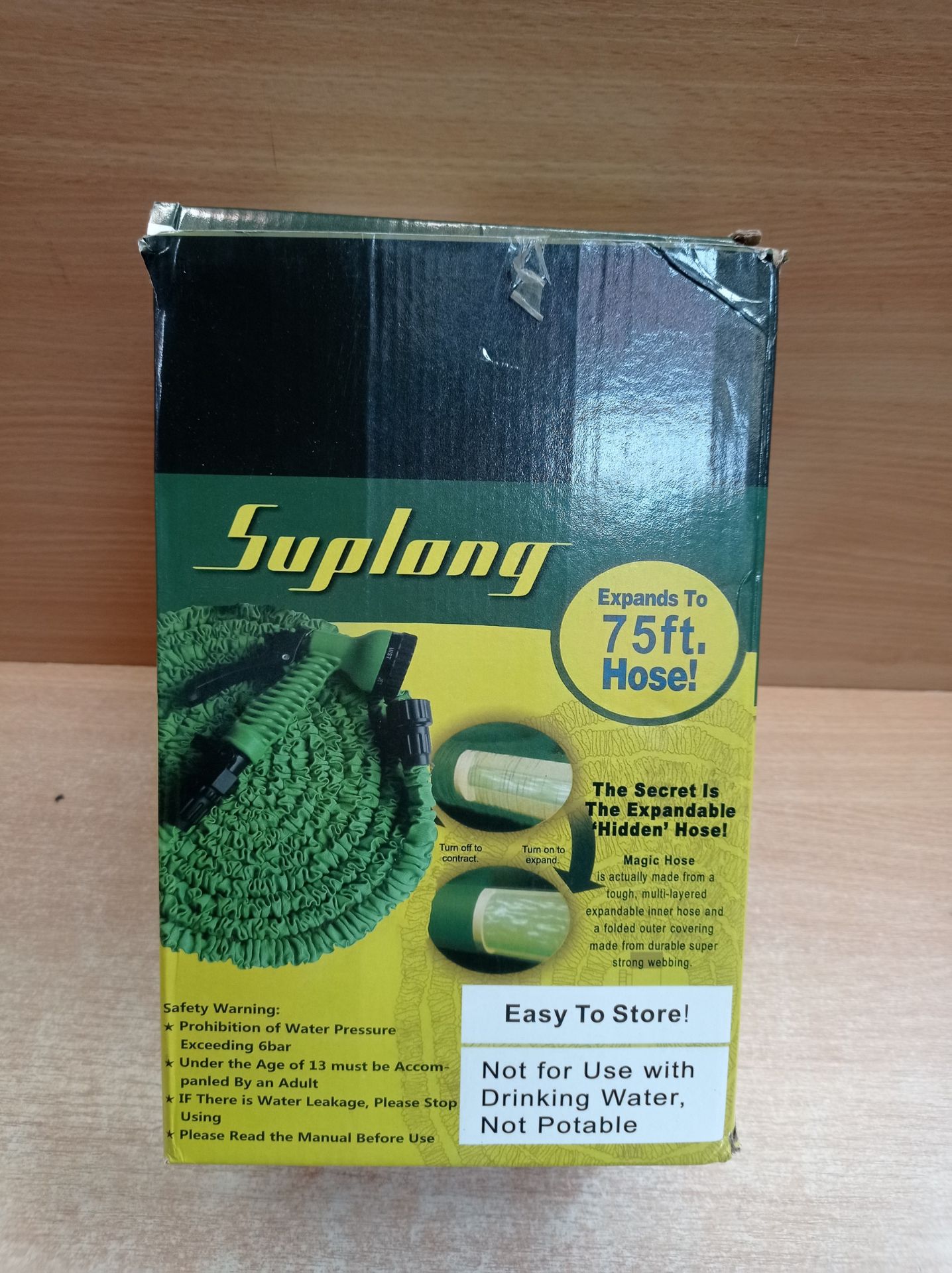 RRP £19.98 Suplong Garden Hose Expandable Water Pipe 3 Times Expanding - Image 2 of 2
