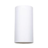 RRP £19.54 Contemporary and Stylish White Linen Fabric Tall Cylindrical