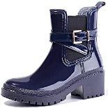 RRP £33.89 Mishansha Womens Wellington Boots Ladies Comfort Waterproof