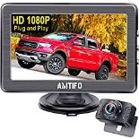 RRP £41.30 Reversing Camera HD 1080P Car Rear View 4.3 Inch Monitor