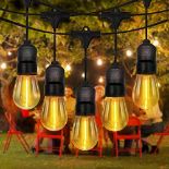 RRP £61.40 112FT Warm White LED Outdoor String Lights