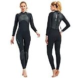 RRP £72.57 BTONGE 3mm Women's Wetsuit Long Sleeve Neoprene Full