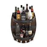 RRP £55.82 Nisorpa Wooden Wine Rack Barrel