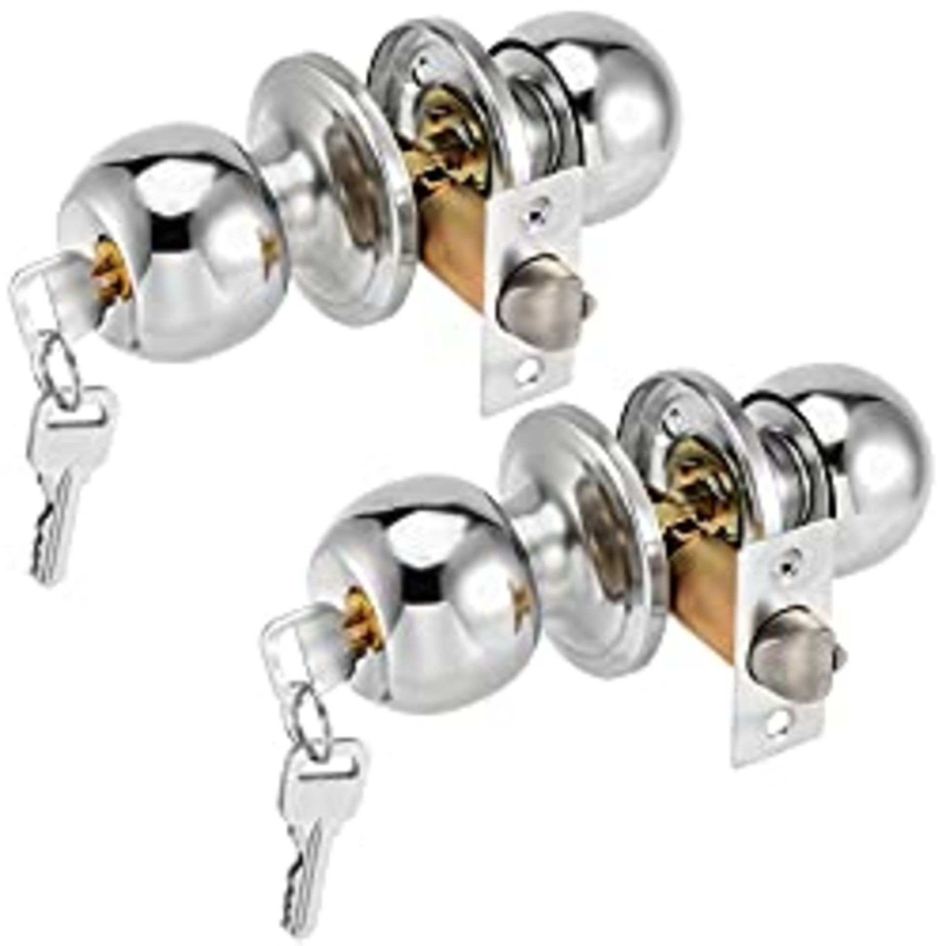 RRP £14.50 JEUIHAU 2 Pack 65mm Privacy Door Knobs