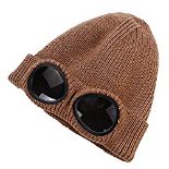 RRP £8.99 Unisex Wool Knitted Goggles Beanie