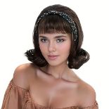 RRP £32.37 REEWES Retro Wigs 60s Beehive Curl Hair Wig for Women