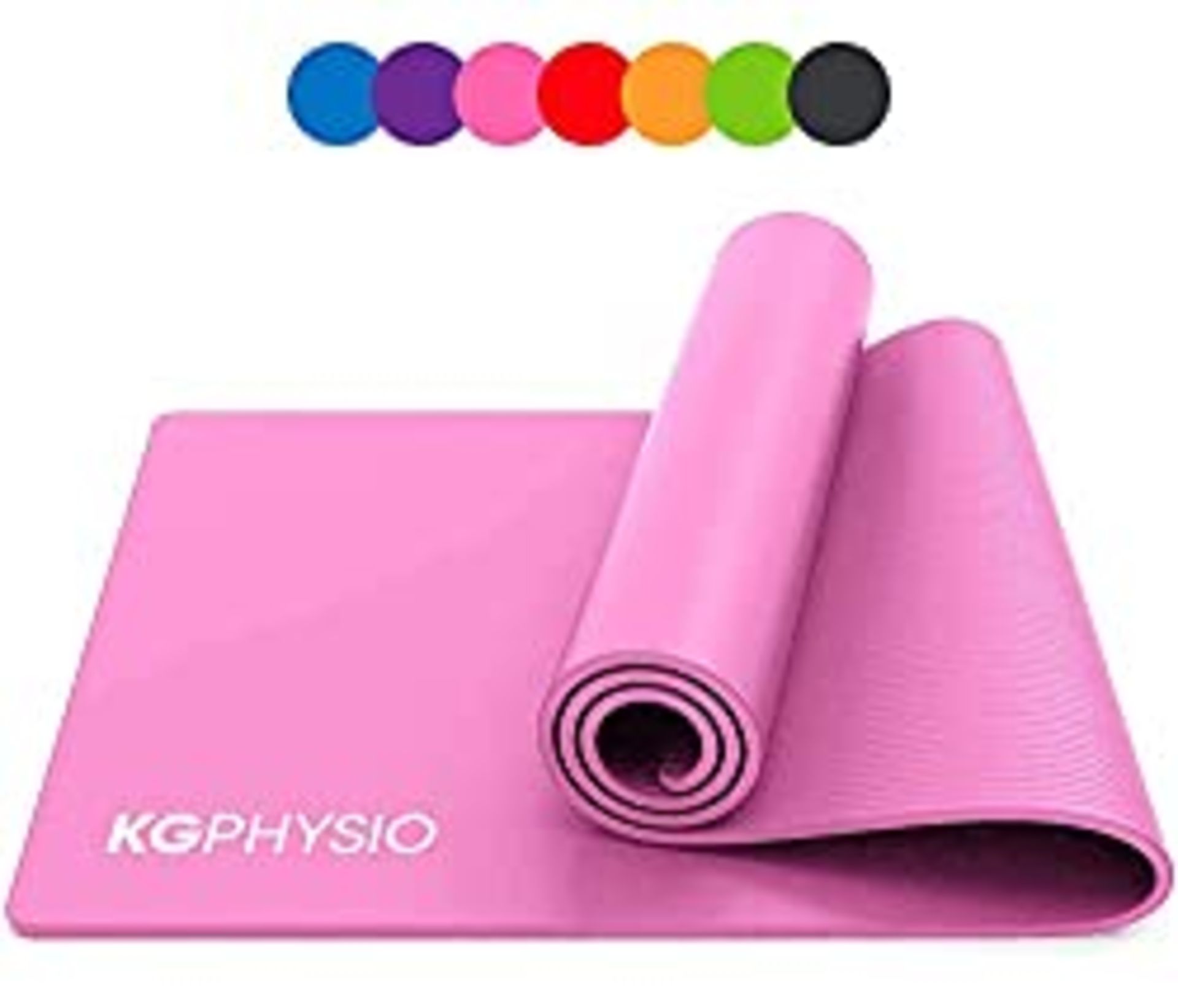 RRP £20.09 KG Physio Non Slip Yoga Mat - Thick Exercise Mat Ideal for HIIT