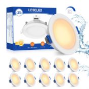 RRP £47.00 Leselux LED Recessed Ceiling Lights Dimmable