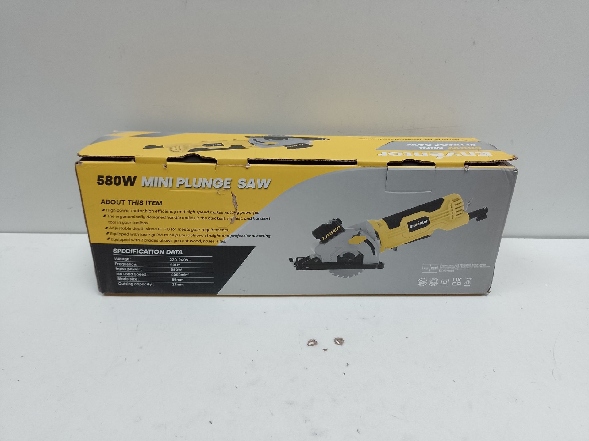 RRP £47.13 Enventor Mini Circular Saw - Image 2 of 2