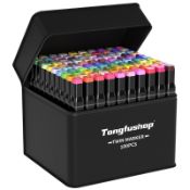 RRP £23.96 Tongfushop 100 Colored Marker Set