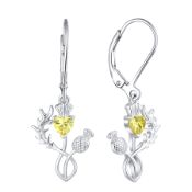 RRP £46.59 JO WISDOM Scottish Thistle Earrings