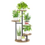 RRP £36.75 Brand New Overstock-KAZITOO 5 Tier Metal Plant Stand Indoor Outdoor