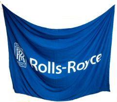 2 vintage Rolls Royce flags, in brand new condition, with plastic clasps, approx 6ft x 8ft