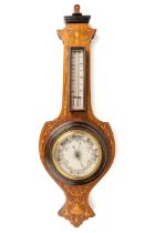 An Edwardian inlaid aneroid barometer In good condition, untested.