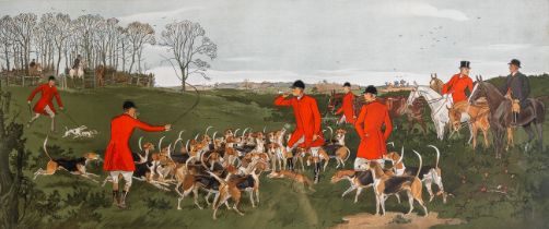 Charles Baldock Fox Hunting Scenes (Covert, Chase and Gone to Ground) a set of three lithographs, 37