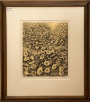Roberto Stelluti, Morning Glory, signed limited edition engraving, signed and dated 1991, limited