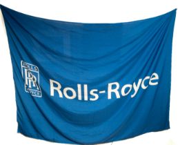 A vintage Rolls Royce flag, flown but in very good overall condition, with plastic clasps, approx