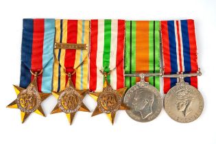 WW2 medal group including Africa star with 8th army bar. Please see other lots for associated medals