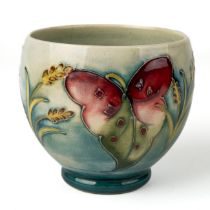 A Moorcroft 'Arum Lily' footed sugar bowl, impressed to base, designer Walter Moorcroft, approx. 8.