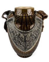 A Choisy-Le-Roi majolica vase