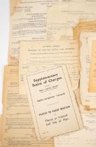Collection of antique train railway bonds and 1930s southern railway documents, quantity.
