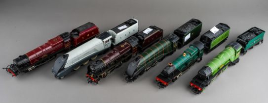 Collection of trains to include 6ocomotive and tender sets by LNER, LMS, Great Western ect. (1 box)