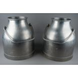 Two vintage milk churns, approx. 36 cm high (2)