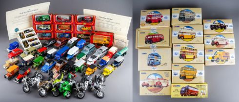 A large collection of model vehicles, including Corgi Classics and Commercials, Days Gone, Cameo,