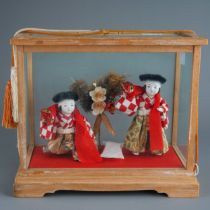 Japanese Hina Ningyo cased dolls