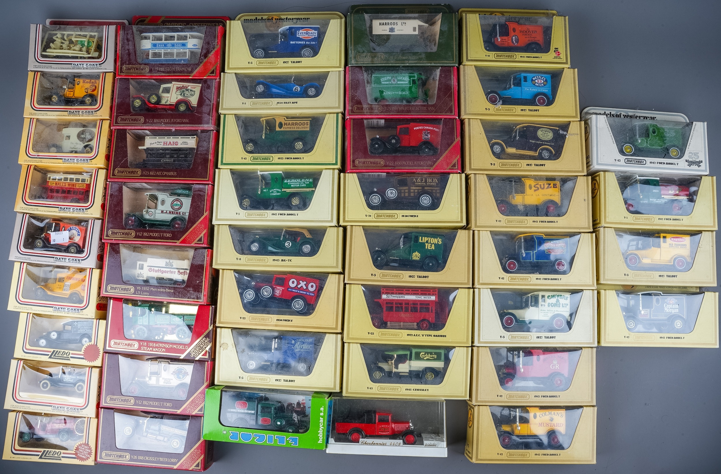 A collection of Matchbox and Lledo die cast models of Yesterday, boxed (Q - 1 box) wear to boxes