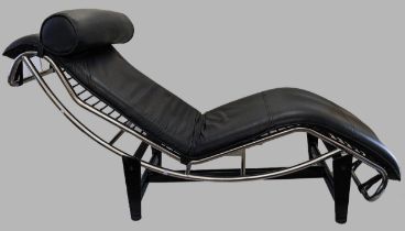 A LC4 Chaise Longue after the iconic design by Le Corbusier, approx. 165 cm long and 50 cm wide (1)