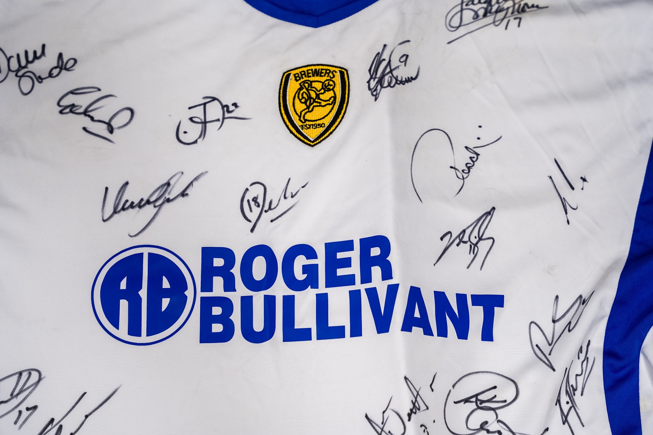 A Burton Albion Football club "The Brewers" signed shirt - Image 3 of 7