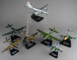 A collection of model planes, including Battle of Britain 1940 Supermarine Spitfire Mk 1;