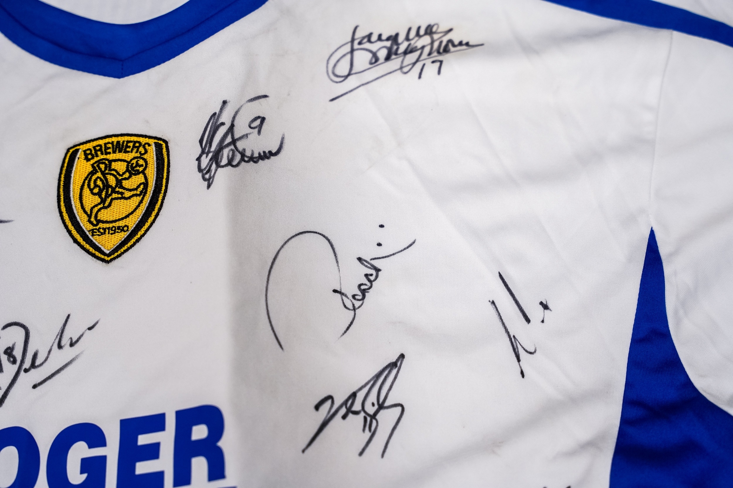 A Burton Albion Football club "The Brewers" signed shirt - Image 5 of 7