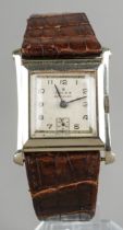 18ct white gold gent's Rolex Precision wristwatch. Inscription on the back dated 1953. Currently