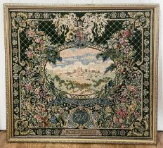 Commemorative interest - a tapestry depicting Windsor Castle, inscribed 'Royal Windsor ER June