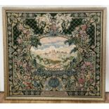 Commemorative interest - a tapestry depicting Windsor Castle, inscribed 'Royal Windsor ER June