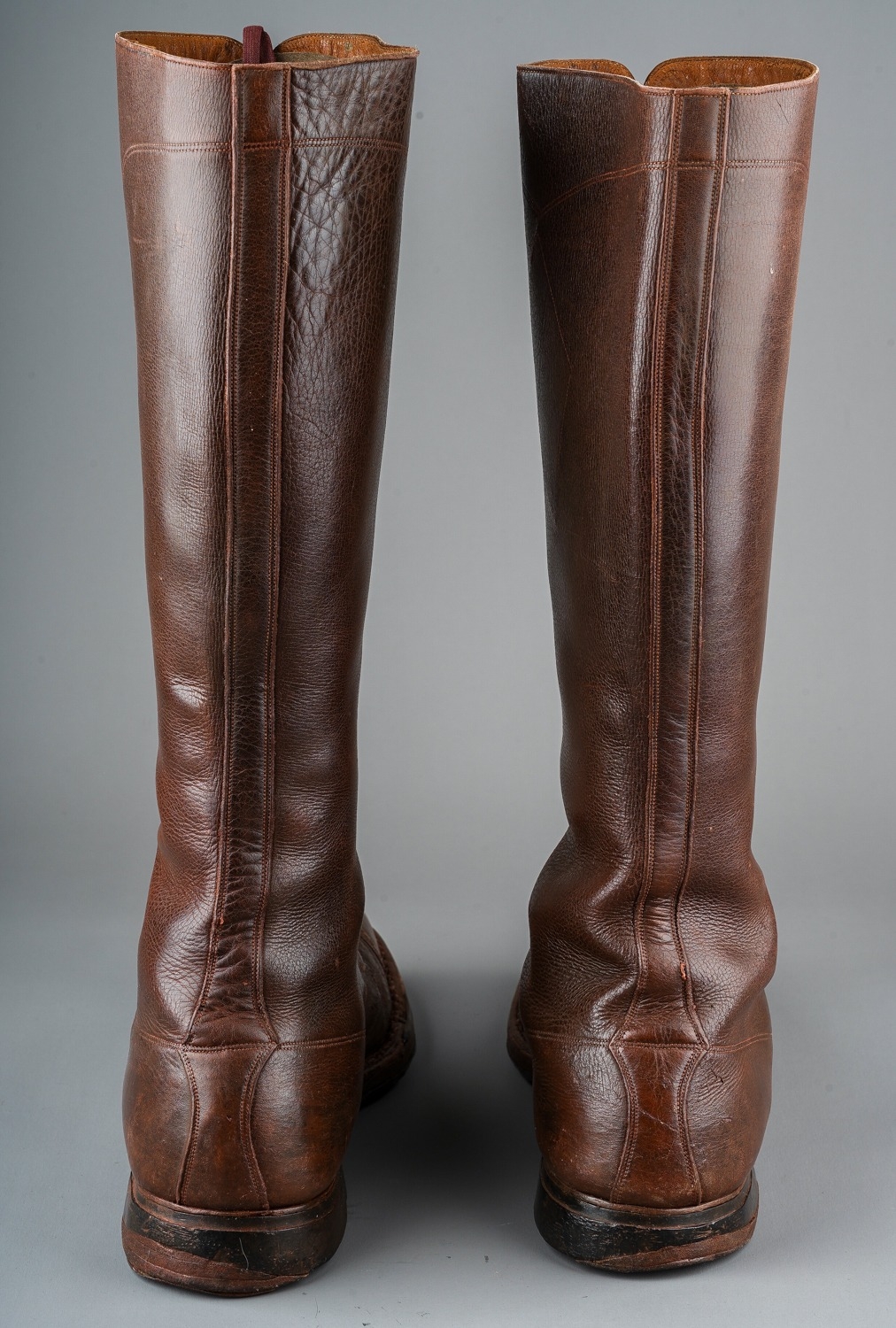 WW1 British Brown Leather Officers Boots. This variety was also worn by members of the Tank Corps - Image 3 of 4