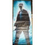 Harry Potter poster - a very large double sided vinyl premier Harry Potter poster. Approx 100cm wide