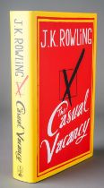 Signed J K Rowling The Casual Vacancy hardback book with original dust jacket. Together with a