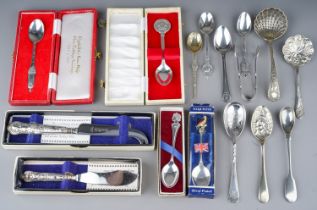 A collection of 20th Century Royal commemorative teaspoons to include: 1. Elizabeth II profile