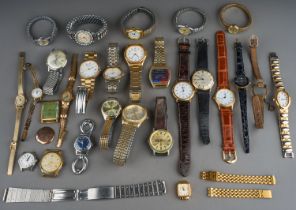 A quantity of ladies and gent's wristwatches, including Sekonda, Rotary etc