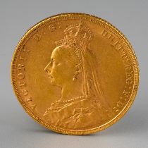A Victorian 1890 gold sovereign