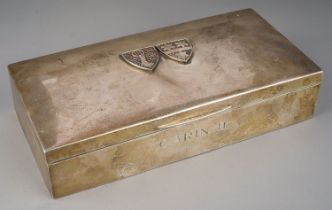 Rare and important WW2 Third Reich Herman Goering Cigar Case. The top of the lid has the Coat of