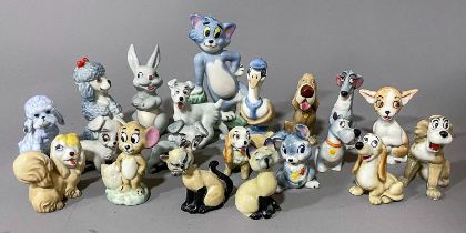 Quantity of Wade ornaments, mainly Disney characters including Tom and Jerry ( 20)